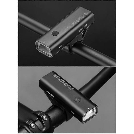 Éclairage avant intelligent pour vélo en alliage d'aluminium, rechargeable par USB-C, version suspension, LED RHL200 (1/5)