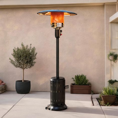 Chauffage terrasse exterieur gaz propane 11 kW 82 x 82 x 223 cm (1/5)