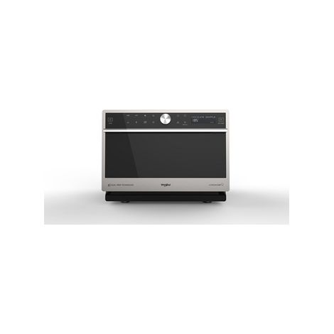 Whirlpool – Micro-ondes combiné 33L – Puissance 1000W – Gril 1200W – Technologie 6° SENSO – Plateau tournant 36 cm – Inox silver