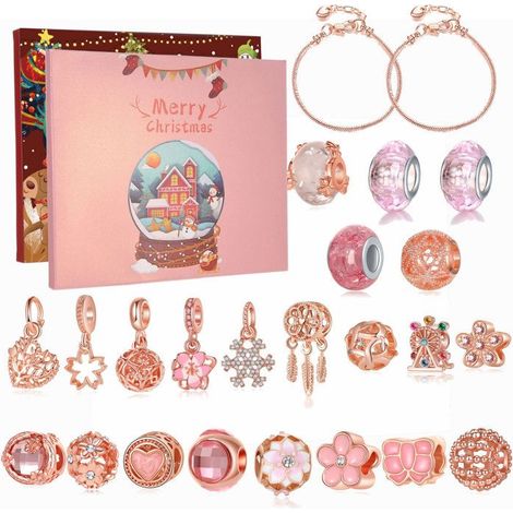 Calendrier de l'Avent - Noël 2024 - Boîte Cadeau - 2 Bracelets DIY - Écologique et Unique-Ywey (1/5)