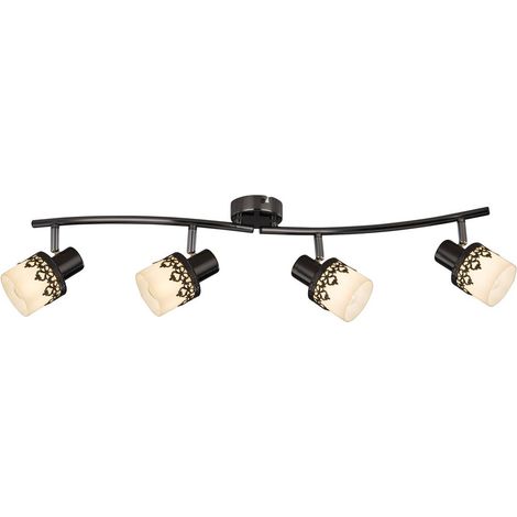 Plafonnier-applique vintage Lacey Rabalux 4xE14 noir (1/3)