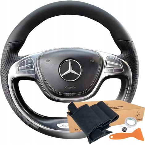 LENKRADABDECKUNG MIT MUSTER FÜR MERCEDES BENZ S W222 2014-2017 (1/5)