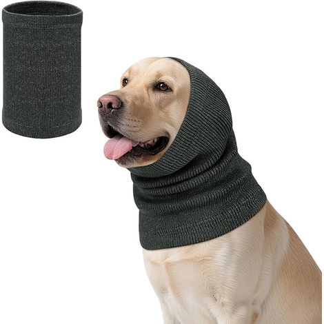 Cache-Oreilles pour Chien, Snood Cache Chien pour Protection Contre le Bruit, Bandeau pour Soulager, Annulation du Bruit pour Feux d'artifice, Orages, Aide au Toilettage (1/4)