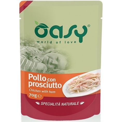 Oasy Cat Specialità Naturali Pollo con Manzo - Oasy Cat Specialità Naturali Pollo con Manzo - Lattina Da 70 Gr