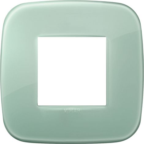 Placca Round 2M Reflex salvia scatola rotonda Vimar Arkè 19672.65