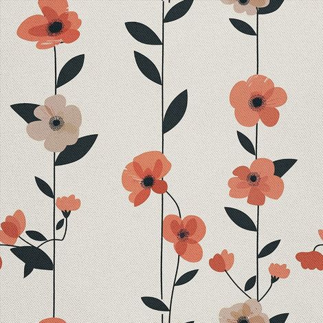 Tela decorativa para exteriores Oxford - Motivo de flores I DX5475 (1/5)