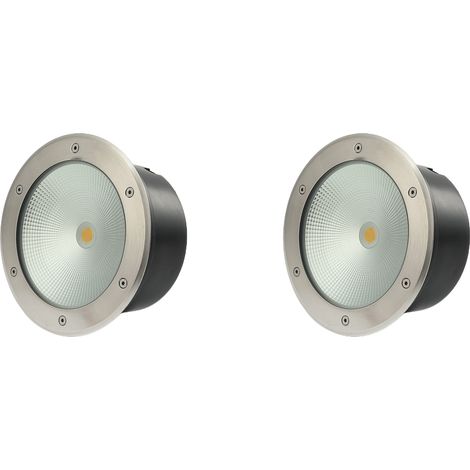 faretti LED da incasso impermeabili IP67 da 20W - Luce bianca calda 3000K 1700lm - Diametro 180mm (1/4)
