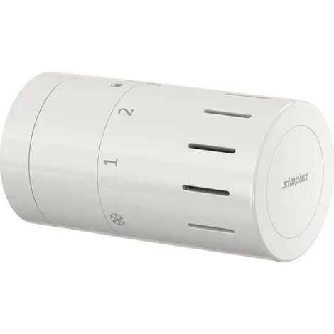 Flamco Cabezal termostático de diseño TC-D1 blanco M30 x 1,5 con posición cero, F35320