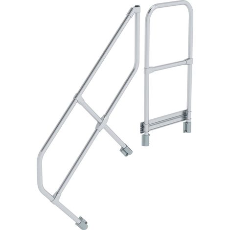 MUNK Handlauf für Treppe 45° mit Plattform, 4 Stufen