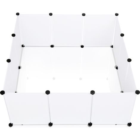 SWANEW Recinto per piccoli animali Recinto per cuccioli Recinto per esterni Box 12 pezzi 45x35cm (1/5)
