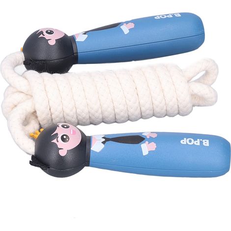 Corde à sauter à motifs de dessins animés, longueur ajustable, corde à sauter pour enfants pour le fitness et le sport. (1/5)