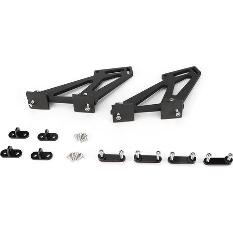 Tbest Universal-Heckflügel aus CNC-gefräster Aluminiumlegierung mit Befestigungswinkeln für Renn-Heckspoiler, hochfest, leicht und aerodynamisch – für alle Fahrzeuge