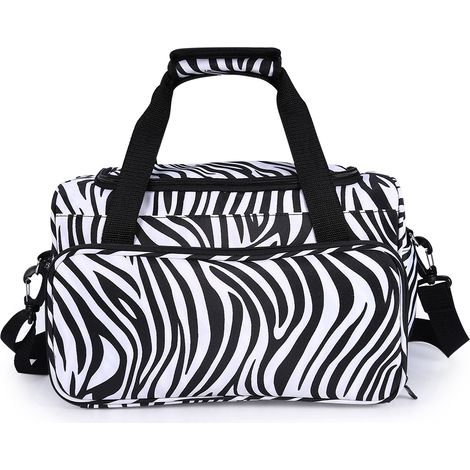 Sac à main rayures zèbre, étui portable pour coiffure, porte-ciseaux et peigne, nécessaire de barbier, organisateur de salon. (1/5)