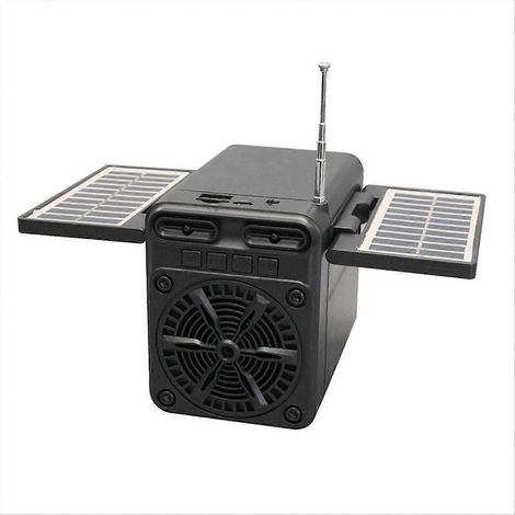Lampe torche solaire SOS radio FM haut-parleur Bluetooth multiprise chargeur d'urgence étanche pour camping extérieur (1/5)