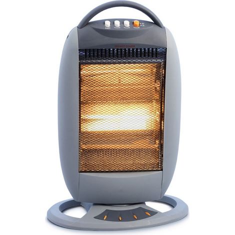 Estufa de halógeno Niklas Classic 1200 W oscilante – interior