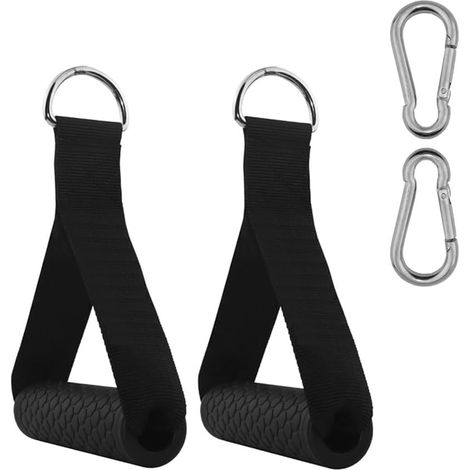 2 PCS Poignées de Résistance Poignet Musculation Poignée de Tirage Musculation Accessoire Bande de Résistance pour Gym Yoga Entraînement Physique (1/5)