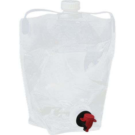 Seau pliable 5L extérieur PE récipient rétractable pour barbecue camping voyage (1/5)