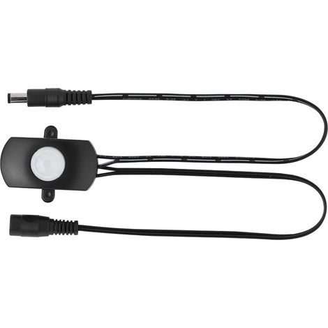 Détecteur de mouvement infrarouge PIR 5A 6‑24V, interrupteur automatique pour ruban LED, mini, noir