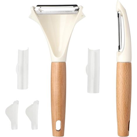 Rotierender Kartoffelschäler aus Edelstahl, Y- und I-förmiger Schäler, 2-teiliges Set, geeignet für den Küchengebrauch, zum Schälen von Gemüse, Karotten und Obst.