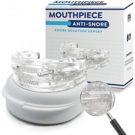 Gouttière anti-ronflement, gouttière anti-ronflement ajustable, protège-dents nocturne pour bruxisme et sommeil (1/5)