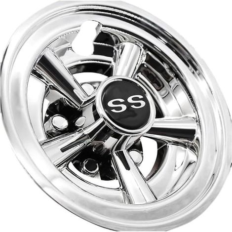 Enjoliveur de roue de 8 pouces pour voiturette de golf (1 pièce), cache-moyeu à 5 branches pour voiturettes de golf Club Car (1/4)