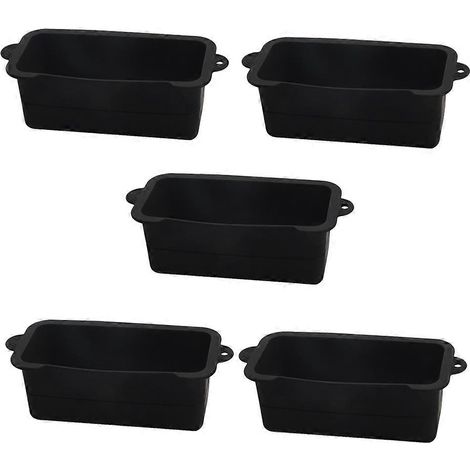 Bac récupérateur de graisse en silicone noir, réutilisable, pour barbecue. (1/5)