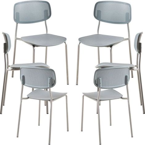 Packs Sillas Comedor - Pack 6 Sillas Piki - Gris (1/5)