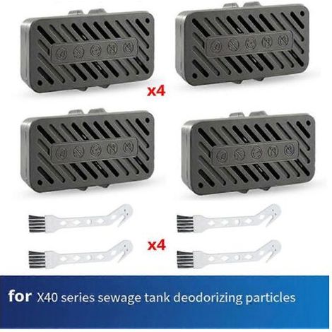 Accessoires pour aspirateurs robots Dreimi X40Pro X40/S30 : stérilisation des particules de fosse septique aux ions d’argent, brosse (1/5)