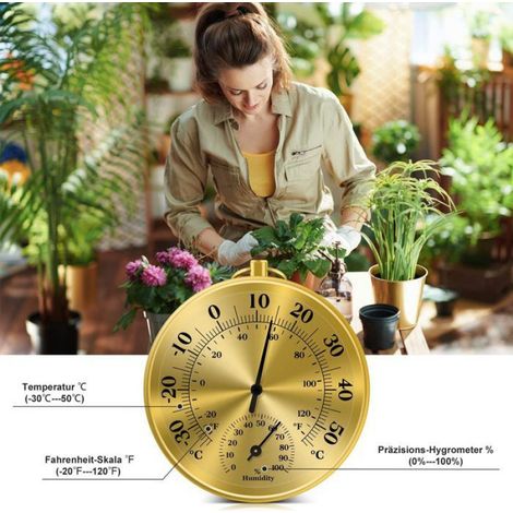 Raumthermometer Thermo-Hygromètre ne nécessite Pas de Piles Balayage Automatique, 2-en-1 Thermomètre et Hygromètre Étiquette (1/5)