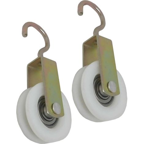 Blister carrucola nylon con cuscinetto d 50 mm. 2 pezzi (1/3)