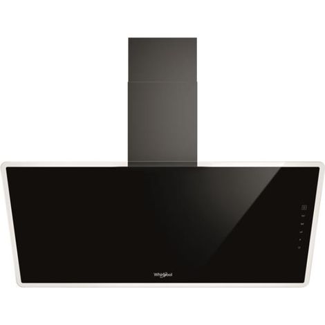 cappa inclinata decorativa 90cm 660m3/h nera - WHVF93FLTK - Whirlpool