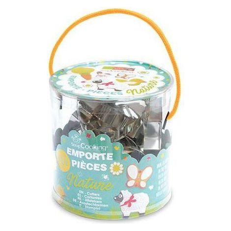 Kit Emporte-pièce - Nature - 16 pcs - Inox - Compatible lave-vaisselle - Thème Nature (1/2)