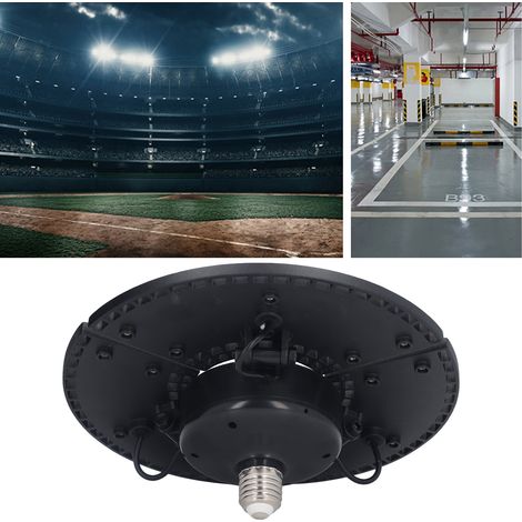 Projecteur de garage transformable étanche à trois vantaux de 60 W, lampe de garage pliable en forme de soucoupe à 288 LED, éclairage industriel et minier, éclairage d'entrepôt (1/5)