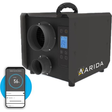 Déshumidificateur dessicant 19L/j – Connecté WiFi – Silencieux 52dB – Pour espaces jusqu'à 60m² – Fonction hygrostat intégré – Air&Me (1/5)