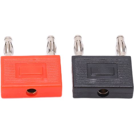 Connecteur U37 à double rangée de fiches bananes de 4 mm, adaptateur 1 vers 2, connecteur de câble DIY, espacement de 16 mm (1/5)