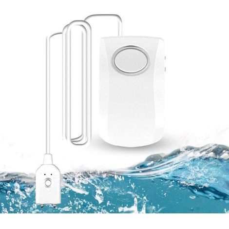 Détecteur de Fuite d'eau Wi-FI, Détecteur Inondation Intelligent 130dB, Détecteur d'eau Capteur d'alarme d'eau sans Fil, Notifications Push sur Les Smartphones TUYA/Smart Life APP (1/5)