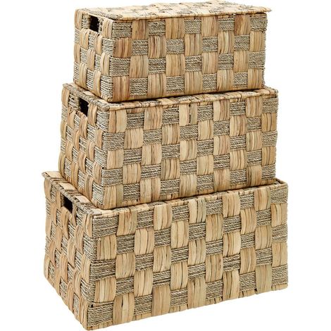 Set di 3 bauli nadi marroni - Atmosphera créateur d'intérieur