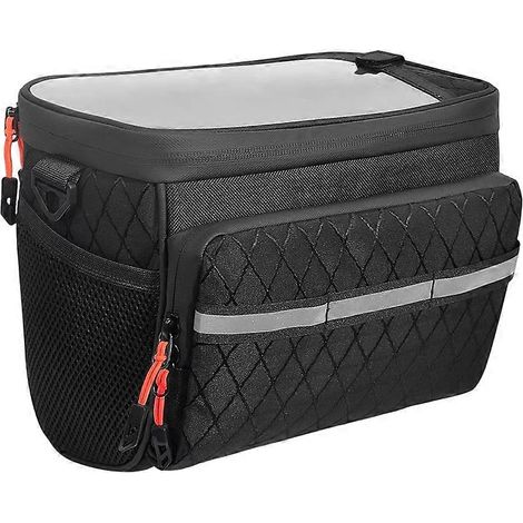 Sacoche avant de vélo multifonctionnelle isotherme à écran tactile, panier de vélo, sacoche de guidon, accessoires de vélo (1/5)