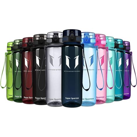 Trinkflasche Tritan BPAfrei Sport Fahrrad 1000 ml Glossy- Blaubeere (1/5)
