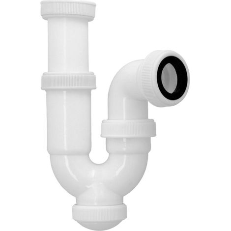 Sifon Curvo ExtensibleTuerca Loca 1 1/2" Ø 40 Mm (1/5)