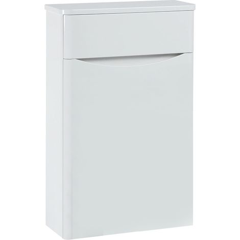Orbit Contour Back to Wall WC Unit 500mm Wide - Gloss White (1/5)