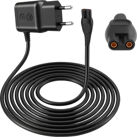 15V HQ8505 Chargeur Rasoir pour Philips One Blade Pro Norelco 3000 5000 7000 9000 Series QP6510 QP6520 QP6530 QP6620 MG7720 MG7710 Chargeur pour Tondeuse Adaptateur Alimentation/Cordon