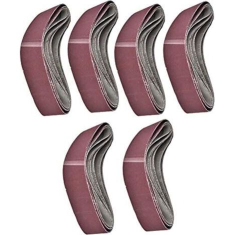 Bande Abrasive 6 Pièces GXK51-B, Bande Abrasive sans Fin 915 100mm 60/80/100/120/150/180 (1/4)