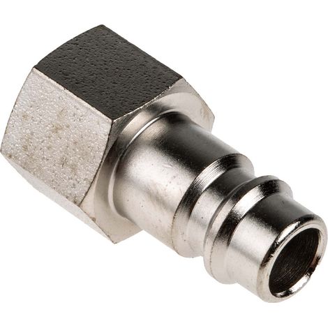 Raccord rapide pneumatique RS PRO, Filetage vers Mâle G 1/4 Femelle 1/4pouces en Acier ( Prix pour Paquet de 5 ) (1/3)