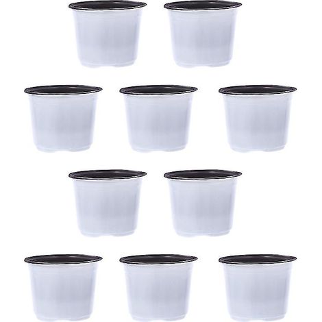50 pots de fleurs en plastique (1/3)
