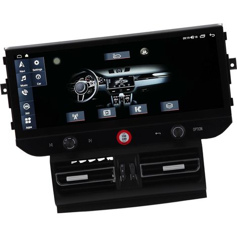Écran Tactile 12.3 Pouces Autoradio GPS Navigation 4G WiFi Bluetooth 5.0 Carplay Sans Fil Multimédia Vidéo Audio pour Porsche Macan Conduite à Gauche 2014-2016 4+64G (1/5)