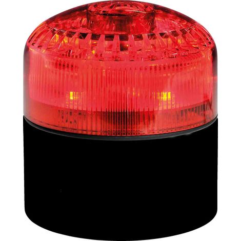 Combiné balise/sirène RS PRO, lentille Rouge à LED, 120 240 V ( Prix pour 1 )