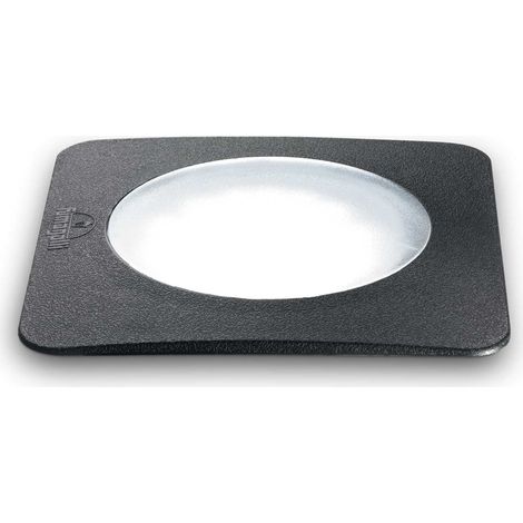 Ideal Lux Ceci - Foco empotrable exterior cuadrado grande LED 1 luz Negro IP67