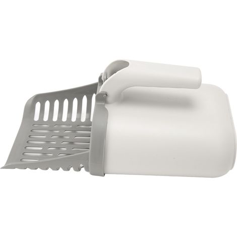Pelle à litière pour chat avec bac à déchets, support portable et amovible pour pelle à litière avec sacs poubelle (1/5)
