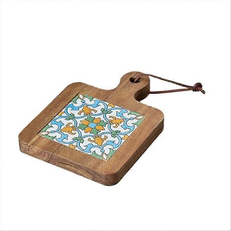 Dessous de plat isolants en bois massif, sets de table rétro pour la maison D (1/5)